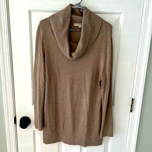 LOFT (XL) tunic cowl neck sweater